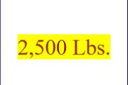 2500 Lbs