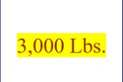 3000 Lbs